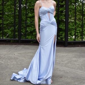 Ellie Wilde Lavender Prom Dress